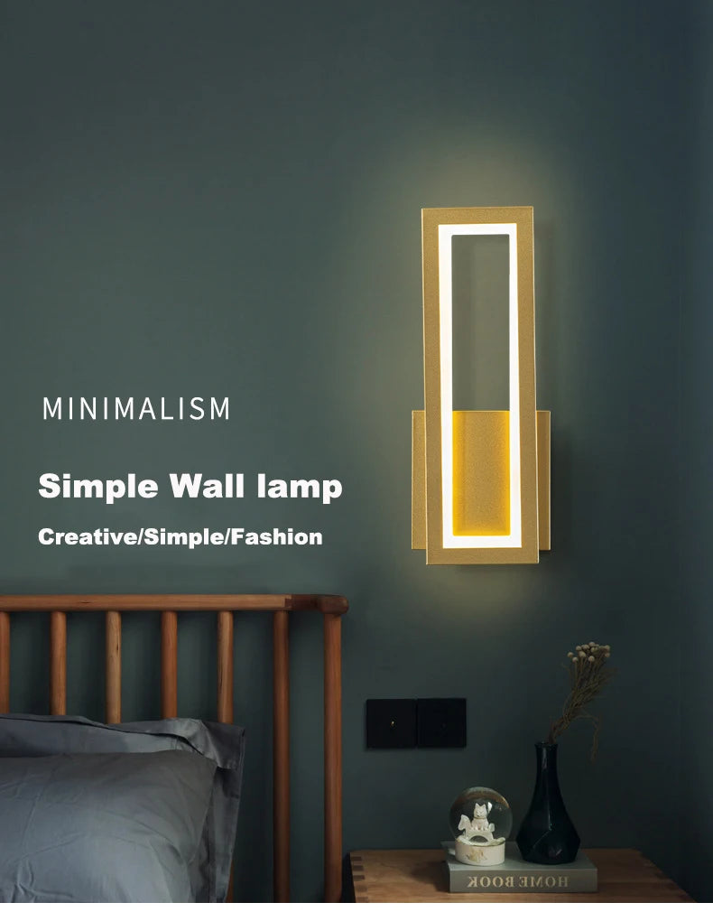 Simple Wall Lamps Abajur Light Para Quarto Lampe De Chevet Arandela Indoor Bedroom Decoration for Room Decor Home Accessories