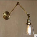 Wrount Iron Brass Vintage Wall Lamp Light For Cafe Room Edison Wall Sconce Arandela In America Loft Industrial Style