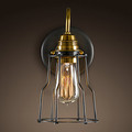 Wrount Iron Brass Vintage Wall Lamp Light For Cafe Room Edison Wall Sconce Arandela In America Loft Industrial Style