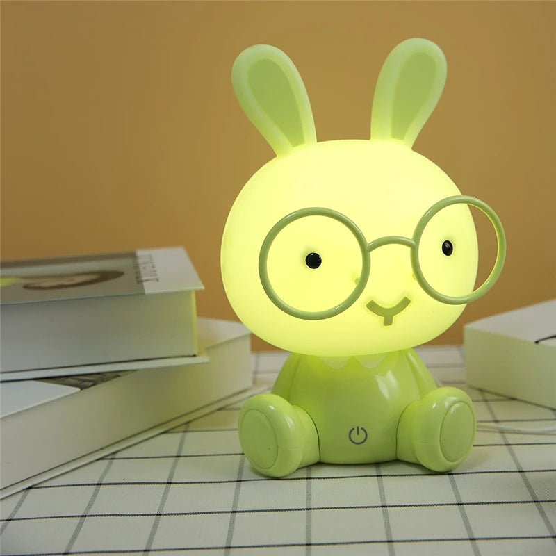 Cute Cartoon Animal Night Lights Baby Children's Bedroom Decor Anime Led Light Christmas Gift Bedside Home Decor USB Night Light