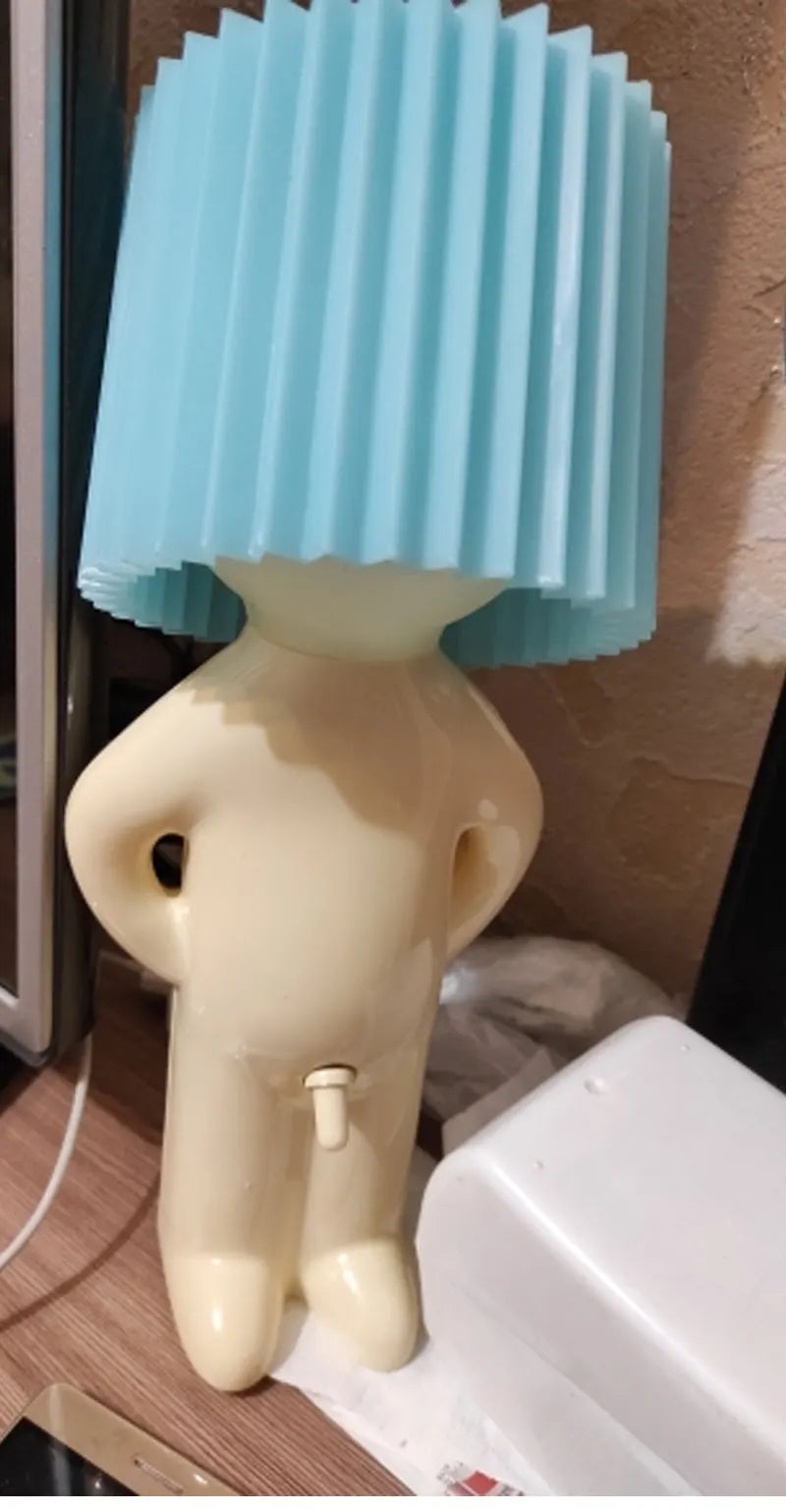 Homhi Dick Lamp Naughty Boy Mr.P Table Night Light Lamp Home Bedroom Decor Gift Novel a Little Shy Man Candy Colors HTL-060