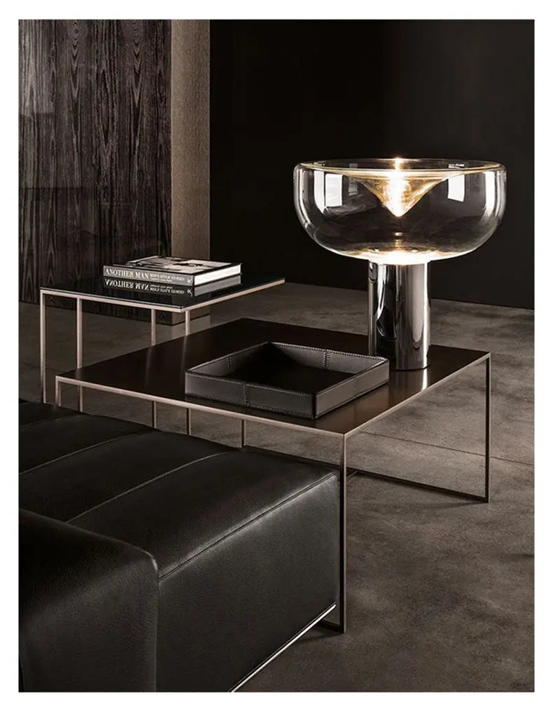 Aella table lamp luxury art clear glass lamp creative Bedroom office marble desk Lamp side table lights foyer Decorative lamp