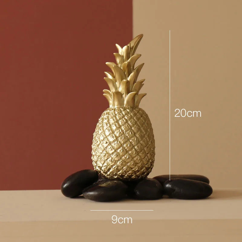 Nordic Modern Home Decor Pineapple Fruit Synthetic Resin Craft Window Desktop Display Props Living Room Home Decoration Crafts