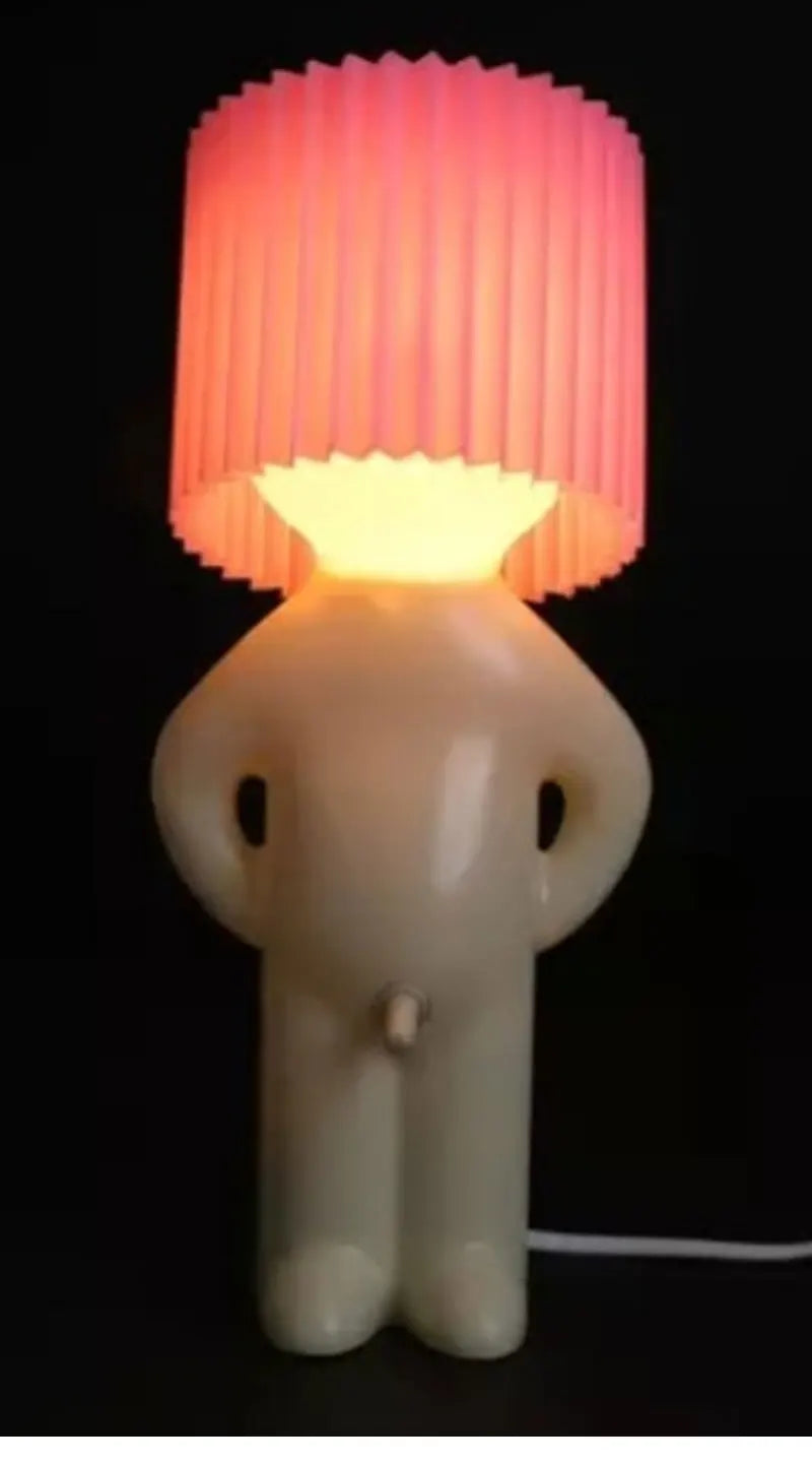 Homhi Dick Lamp Naughty Boy Mr.P Table Night Light Lamp Home Bedroom Decor Gift Novel a Little Shy Man Candy Colors HTL-060