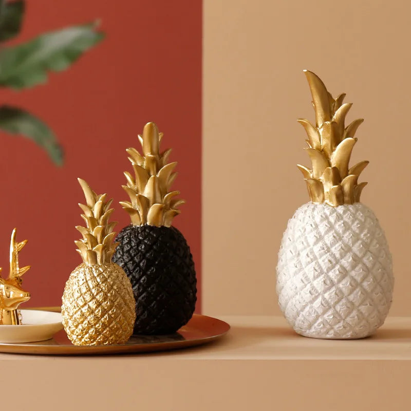 Nordic Modern Home Decor Pineapple Fruit Synthetic Resin Craft Window Desktop Display Props Living Room Home Decoration Crafts