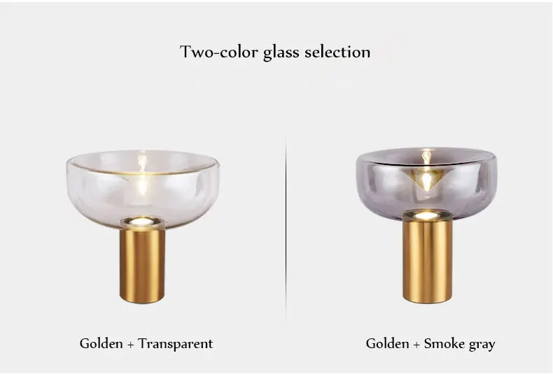 Aella table lamp luxury art clear glass lamp creative Bedroom office marble desk Lamp side table lights foyer Decorative lamp