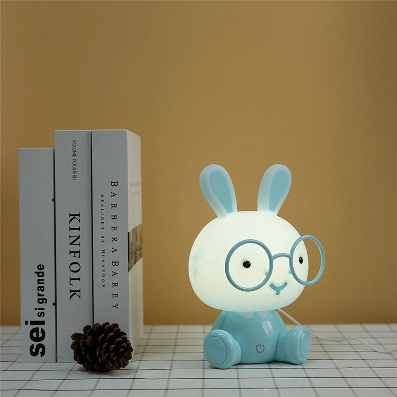 Cute Cartoon Animal Night Lights Baby Children's Bedroom Decor Anime Led Light Christmas Gift Bedside Home Decor USB Night Light