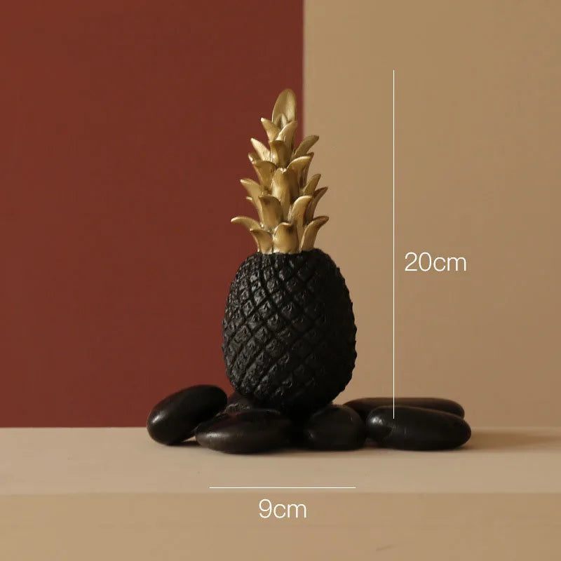Nordic Modern Home Decor Pineapple Fruit Synthetic Resin Craft Window Desktop Display Props Living Room Home Decoration Crafts