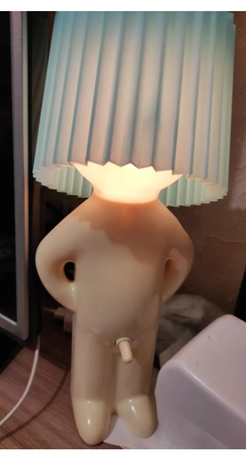 Homhi Dick Lamp Naughty Boy Mr.P Table Night Light Lamp Home Bedroom Decor Gift Novel a Little Shy Man Candy Colors HTL-060