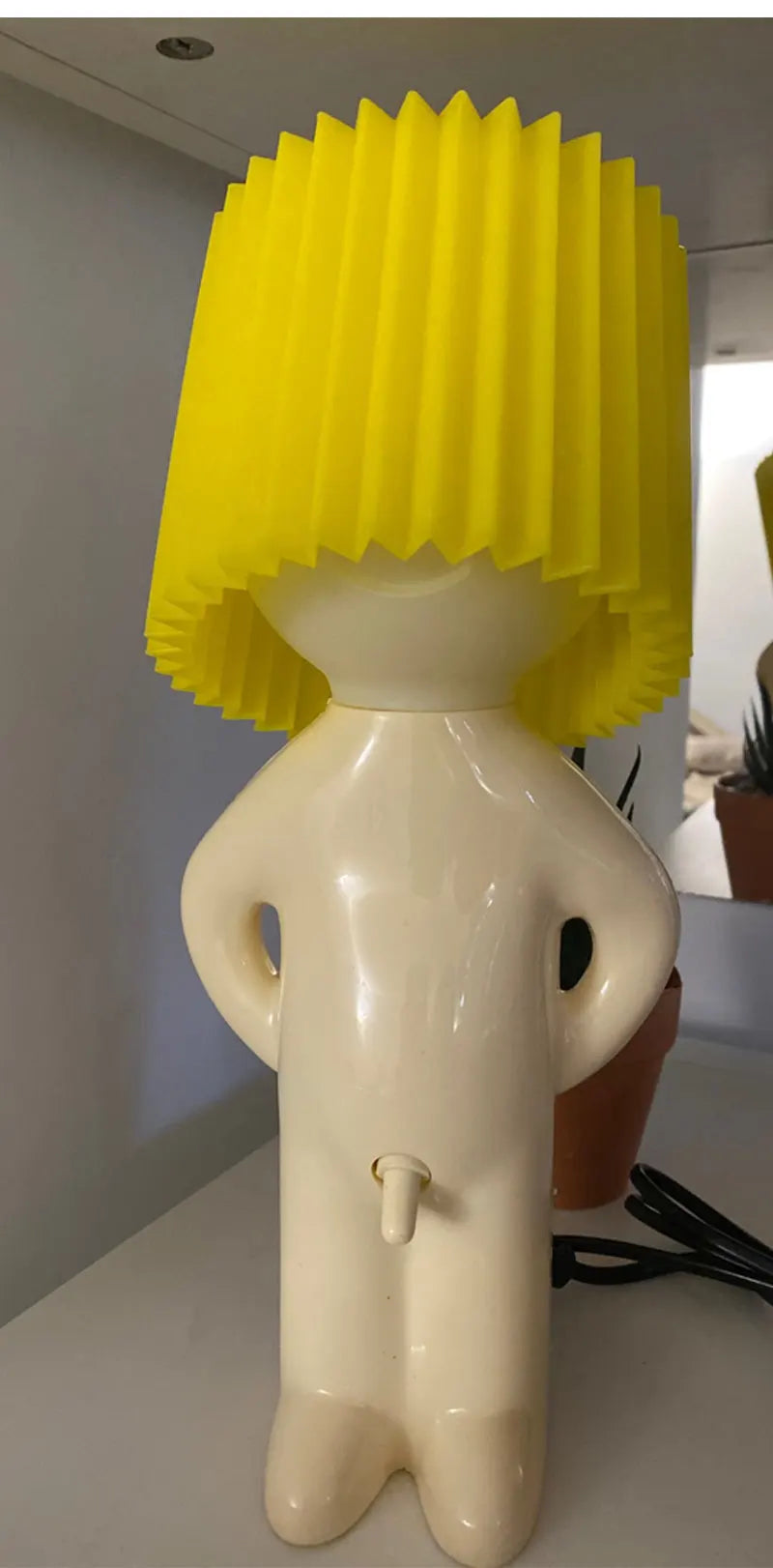 Homhi Dick Lamp Naughty Boy Mr.P Table Night Light Lamp Home Bedroom Decor Gift Novel a Little Shy Man Candy Colors HTL-060