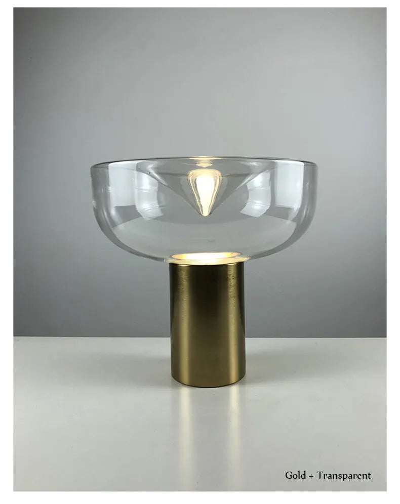 Aella table lamp luxury art clear glass lamp creative Bedroom office marble desk Lamp side table lights foyer Decorative lamp