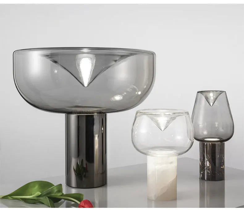 Aella table lamp luxury art clear glass lamp creative Bedroom office marble desk Lamp side table lights foyer Decorative lamp