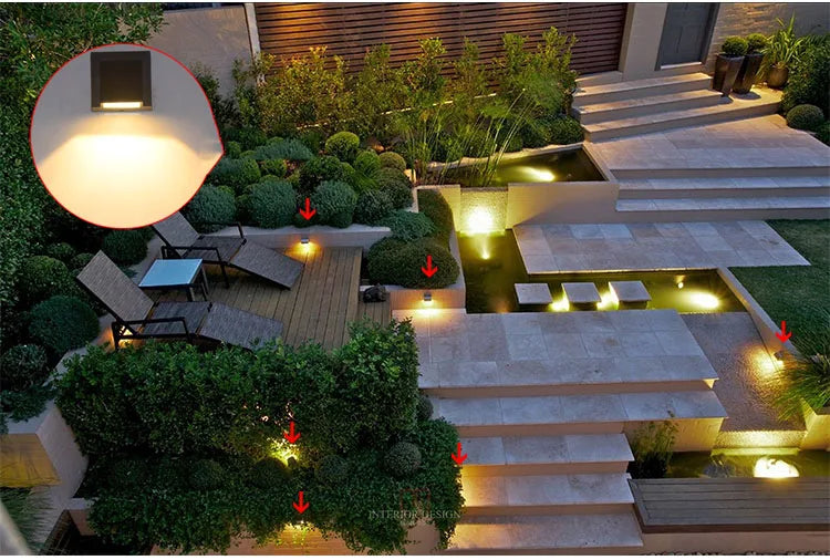 Ip65 Led Waterproof Wall Lamps 3W Indoor And Outdoor Adjustable Wall Light Courtyard Porch Corridor Bedroom Wall Sconce