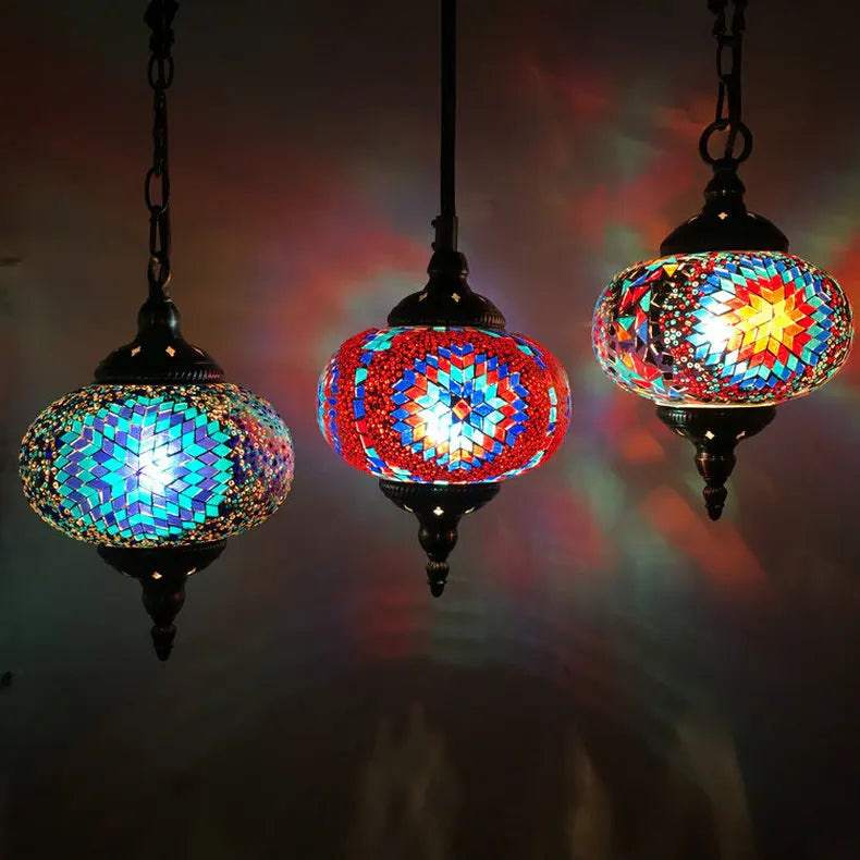 Tiffany Stained Glass Table Lamps Retro Mediterranean Bedside Table Lamp Light With Plug in Baroque Bedroom Table Lights