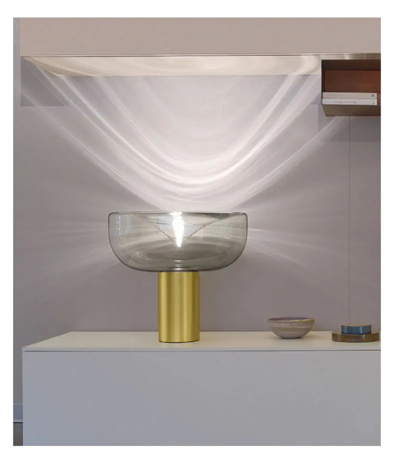 Aella table lamp luxury art clear glass lamp creative Bedroom office marble desk Lamp side table lights foyer Decorative lamp