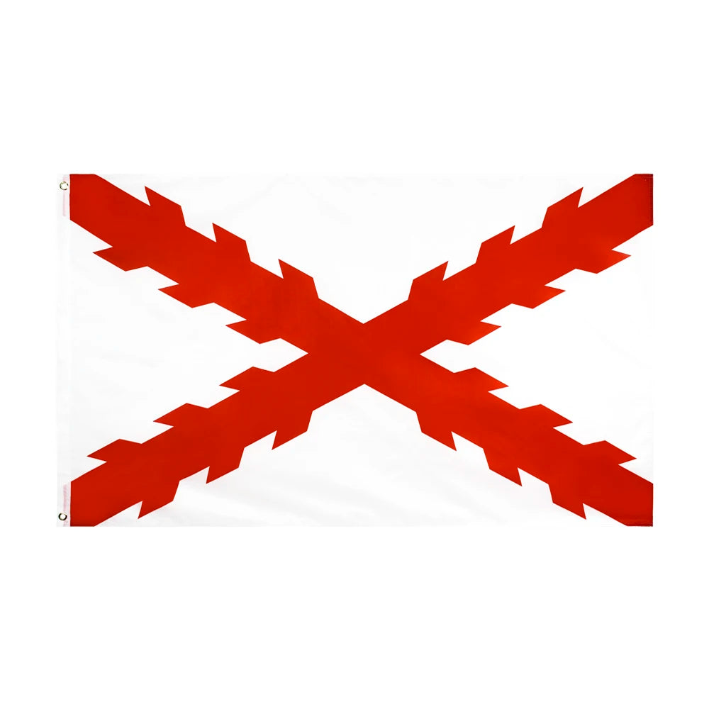 PIRATE  90x150cm Spanish Cross of Burgundy Flag