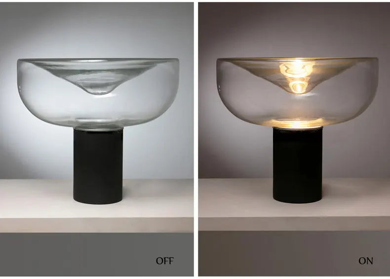 Aella table lamp luxury art clear glass lamp creative Bedroom office marble desk Lamp side table lights foyer Decorative lamp