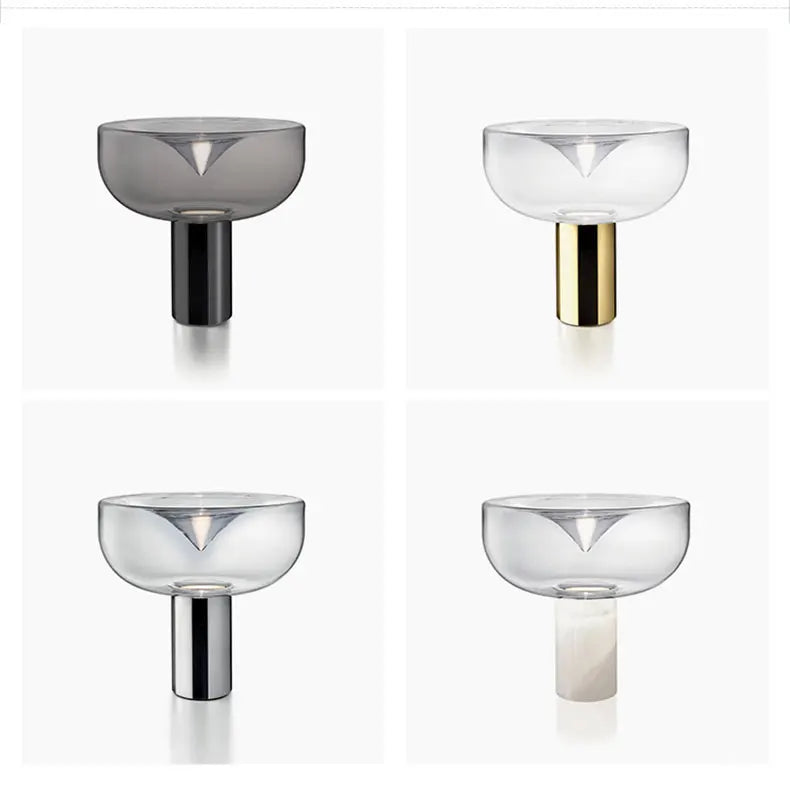 Aella table lamp luxury art clear glass lamp creative Bedroom office marble desk Lamp side table lights foyer Decorative lamp