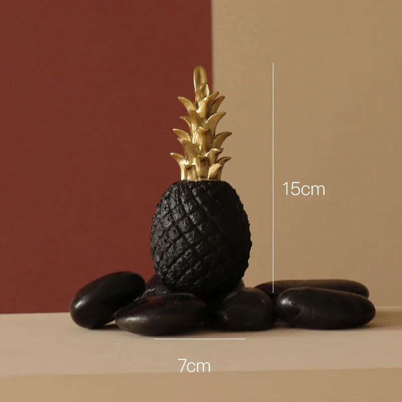 Nordic Modern Home Decor Pineapple Fruit Synthetic Resin Craft Window Desktop Display Props Living Room Home Decoration Crafts