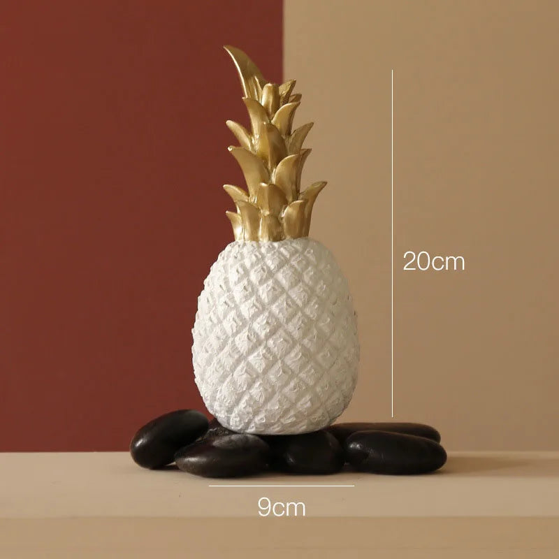 Nordic Modern Home Decor Pineapple Fruit Synthetic Resin Craft Window Desktop Display Props Living Room Home Decoration Crafts