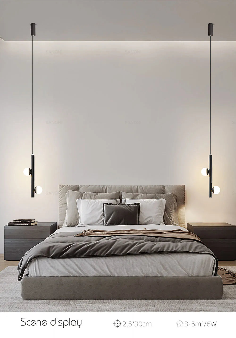 Minimalist LED Pendant Lamp For Living Room Bedside Study Aisle Chandelier Indoor Home Decor Light Fixture Luster Hanging Lamp