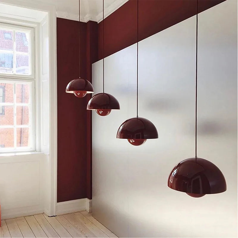 Nordic Café Resraurant Macarone Chandelier Lighting LED Dining Table Ceiling Pendant Lamps Kitchen Living Room Home Decorations