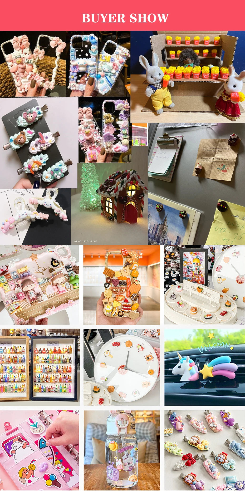 5pcs Kawaii Cartoon Resin Animal Cake Fake Food 3D Mini Figures Crafts Miniatures Phone Decoration Decorative Sculptures Statue