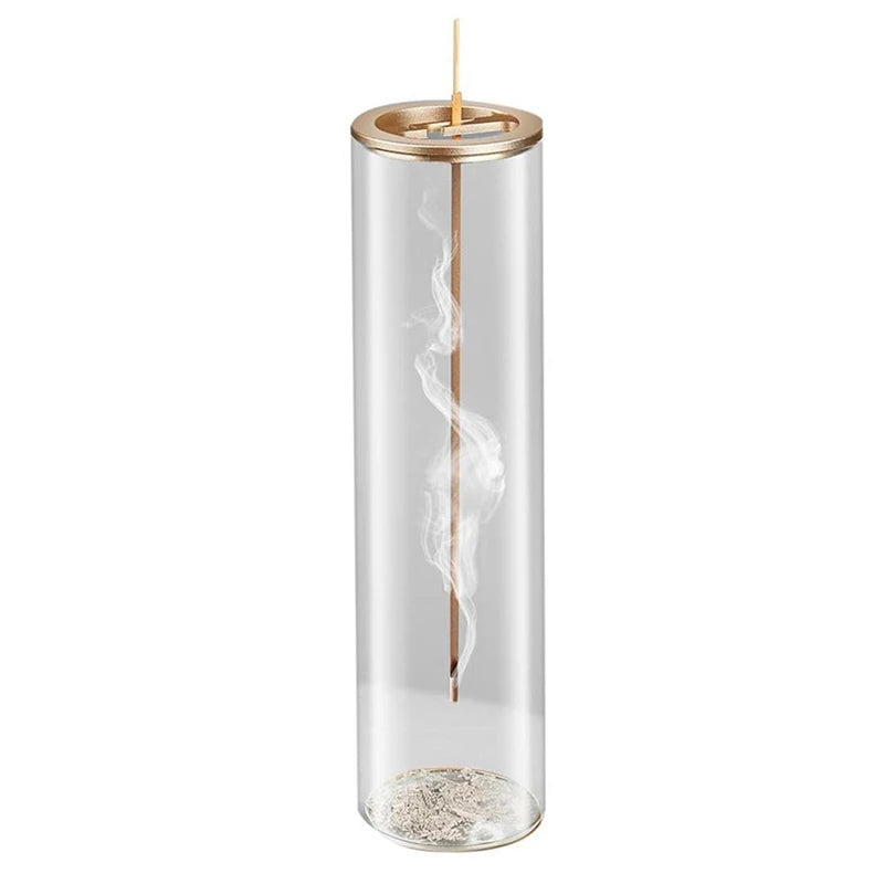 Incense Holder Incense Holder For Sticks Removable Glass Ash Catcher Mess-Free Incense Burner Meditation Yoga Spa And With Decor