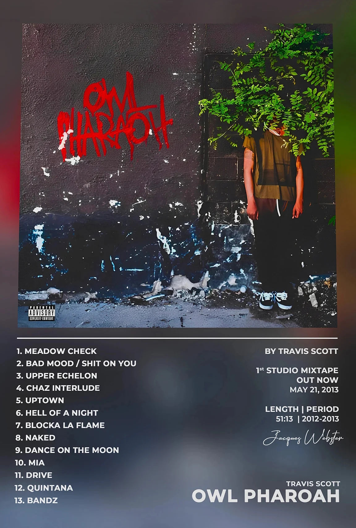Travis Scott Rodeo Astroworld Music Album Cover Series Art Poster Canvas Painting Wall Print Picture for Living Room Home Decor