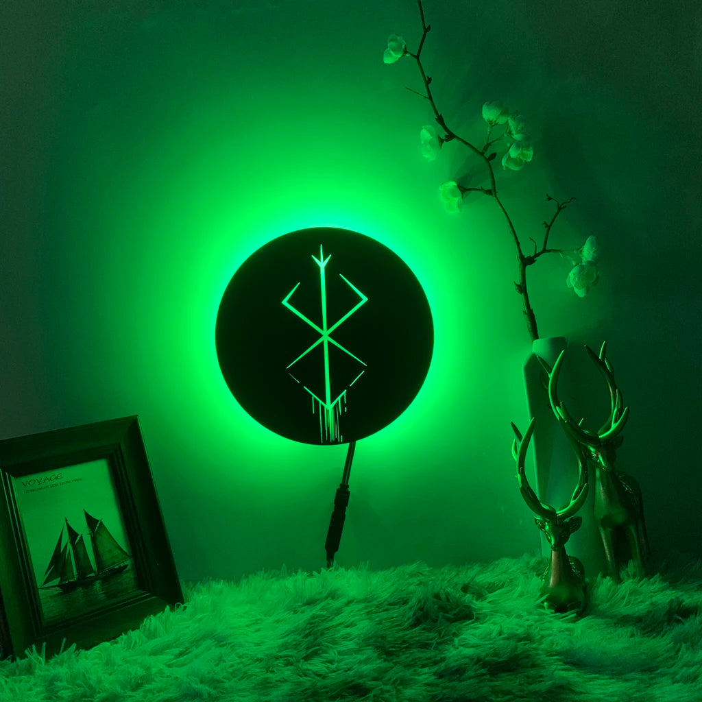 Wall Decor Anime Silhouette Lamp Berserk Guts Nightlights for Home Decoration Night Light Berserk Guts Wall Light Bedroom