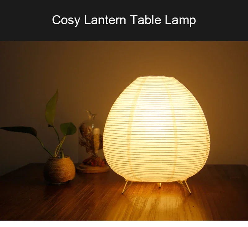 Japanese Rice Paper Lantern Led Table Lamp Living Room Bedroom Bedside Study Hotel Homestay Art Creative Decor Tripod Floor Lamp