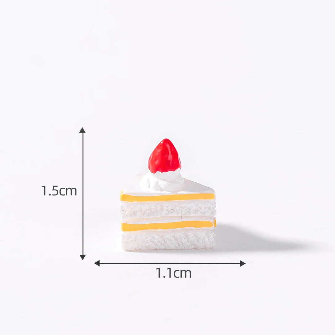 Figurine Miniature Imitation Cake Hamburger Food Micro Landscape Ornaments For Home Decorations Room Decor DIY Accessories