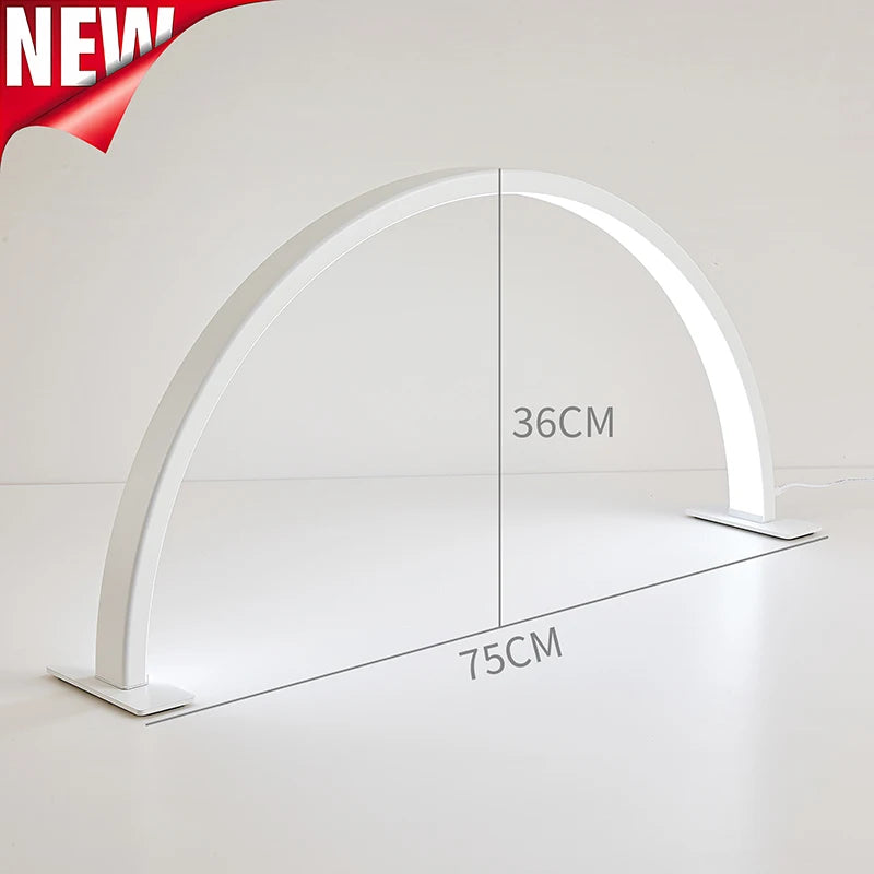 48W Moon Light for Nail Table New Half Moon Lamp For Nail Half Moon Nail Lamp Half Moon Desk Lamp Nail Beauty Salon LED Manicure