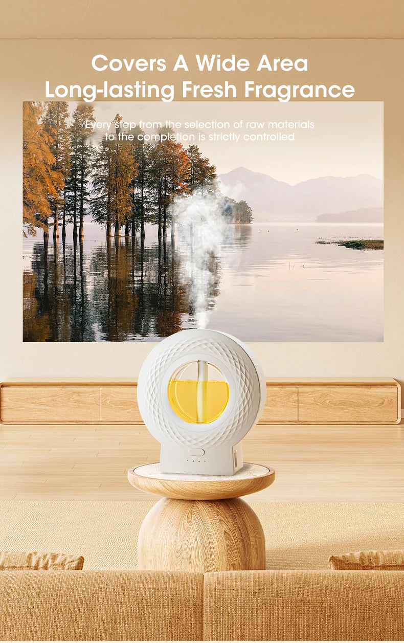 Oil Aromatherapy Machine USB Smart Air Purifying Diffuser ToiletDeodorization Fragrance Wall-mounted Humidifier 4Gear Adjustment