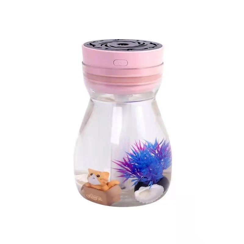 Colorful phoenix aromatherapy humidifier USB home desktop silent hydration car large spray micro landscape atomizer