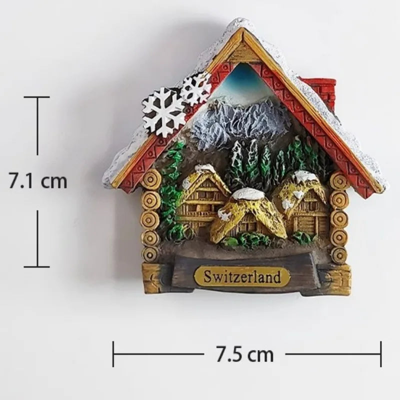 Switzerland Travelling Souvenirs Swiss Map Fridge Magnets Alps Jungfrau Refrigerator Stickers Home Decoration Wedding Gifts