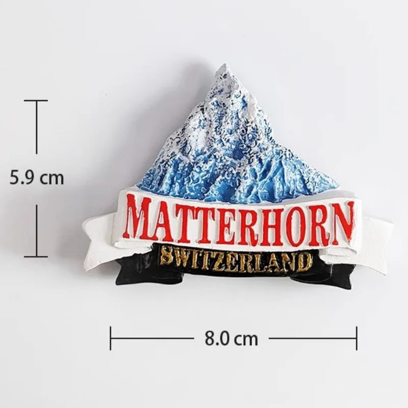 Switzerland Travelling Souvenirs Swiss Map Fridge Magnets Alps Jungfrau Refrigerator Stickers Home Decoration Wedding Gifts
