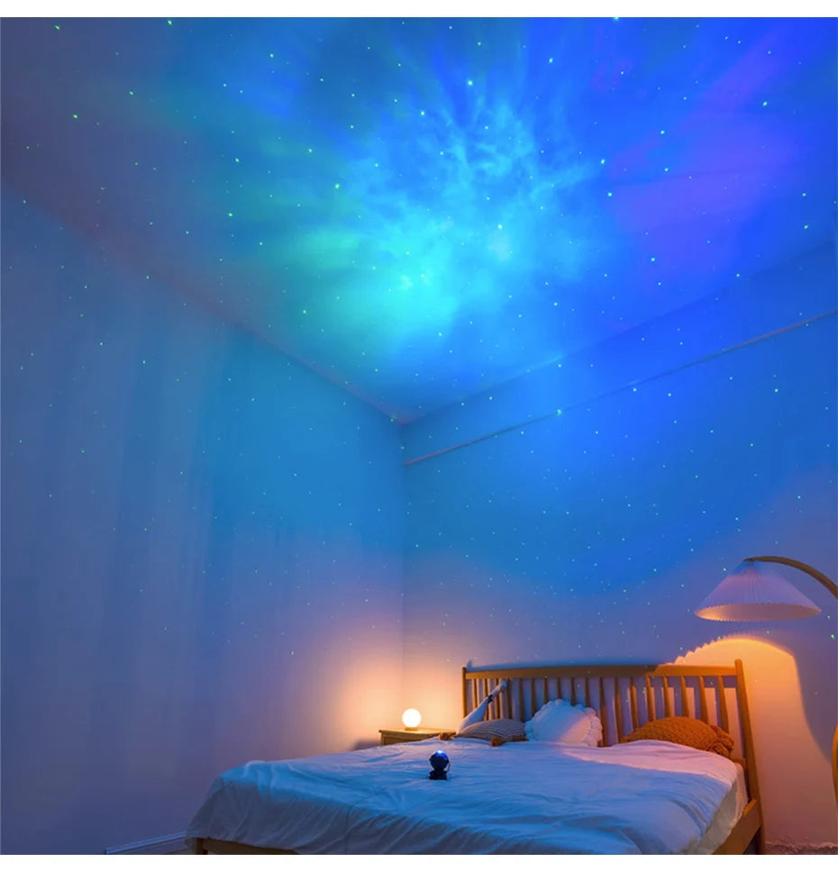 Astronaut Star Projector Galaxy Night Light Space Projector Starry Nebula Ceiling LED Lamp for Bedroom Home Decorative Kids Gift