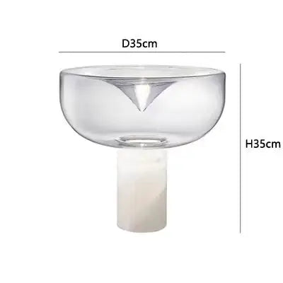 Aella table lamp luxury art clear glass lamp creative Bedroom office marble desk Lamp side table lights foyer Decorative lamp