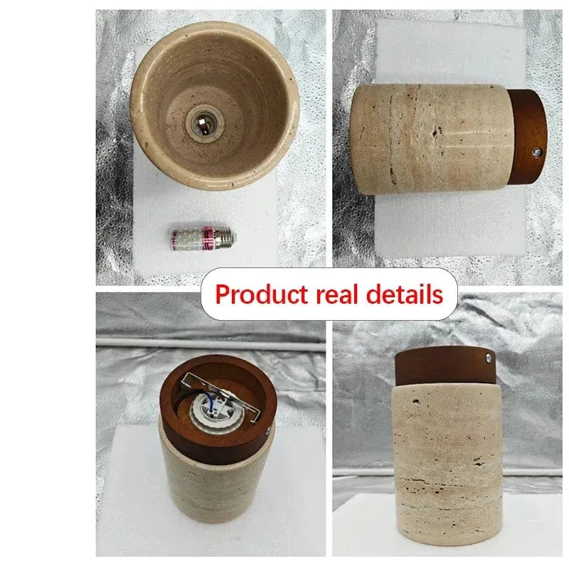 Nordic Modern Stone Ceiling Lamp Bedroom Corridor Flush Mounted Foyer Hallway Lights Fixture Staircase Indoor Lighting Decor Led