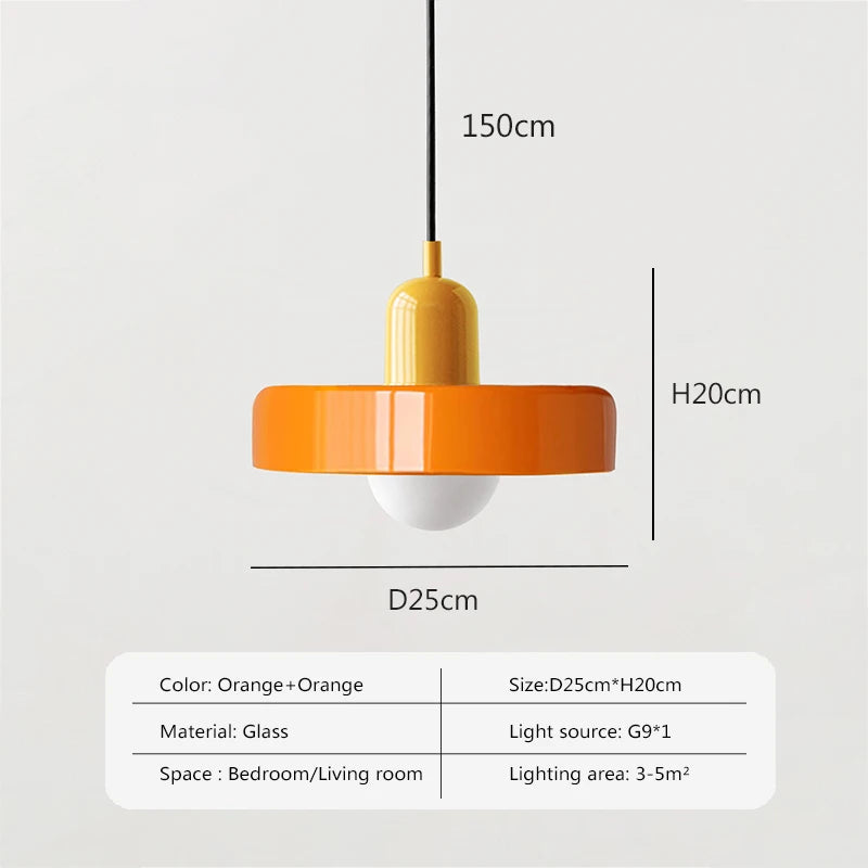 Nordic Pendant Light Glass Home Decorative Lamp For Living Room Restaurant Bedroom Study Indoor Hanging Illumination Luminaires