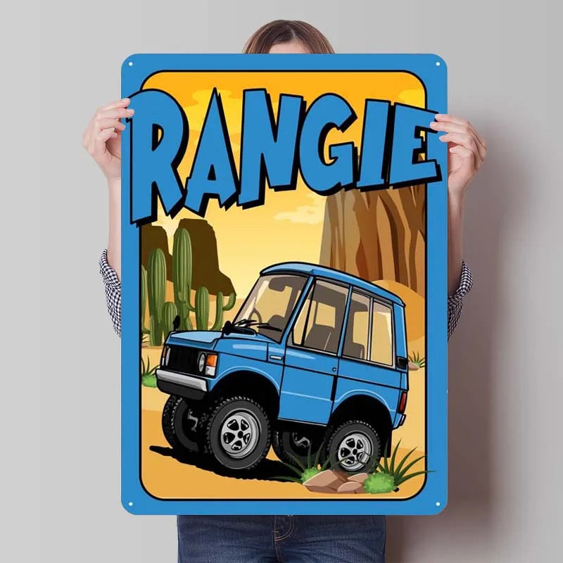 Land Rover Metal Sign Cars Poster Interior Retro Tinplate Sign Plaque for Garage Wall Art Decoration Gaming Room Decoration Man