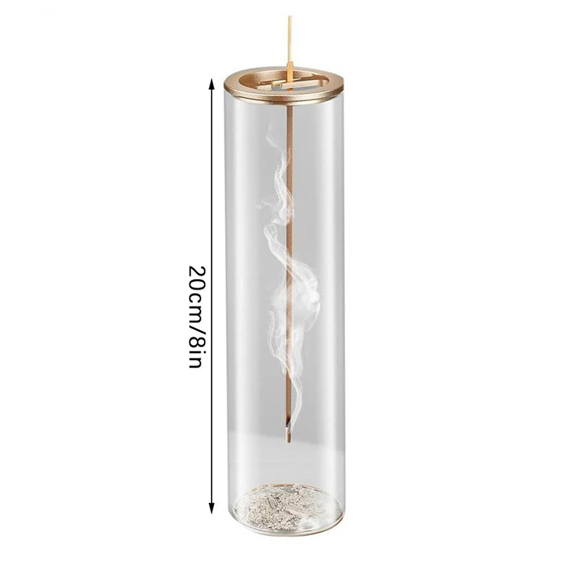 Incense Holder Incense Holder For Sticks Removable Glass Ash Catcher Mess-Free Incense Burner Meditation Yoga Spa And With Decor