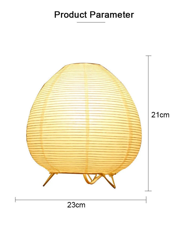 Japanese Rice Paper Lantern Led Table Lamp Living Room Bedroom Bedside Study Hotel Homestay Art Creative Decor Tripod Floor Lamp