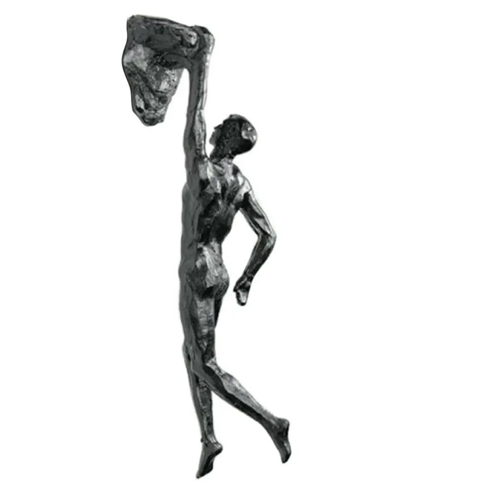 Creative Rock Climbing Man Resin Down Climbing Man Wall Art Decor 3D Art Climbing Men Sculpture Statue Figures Men's Gifts
