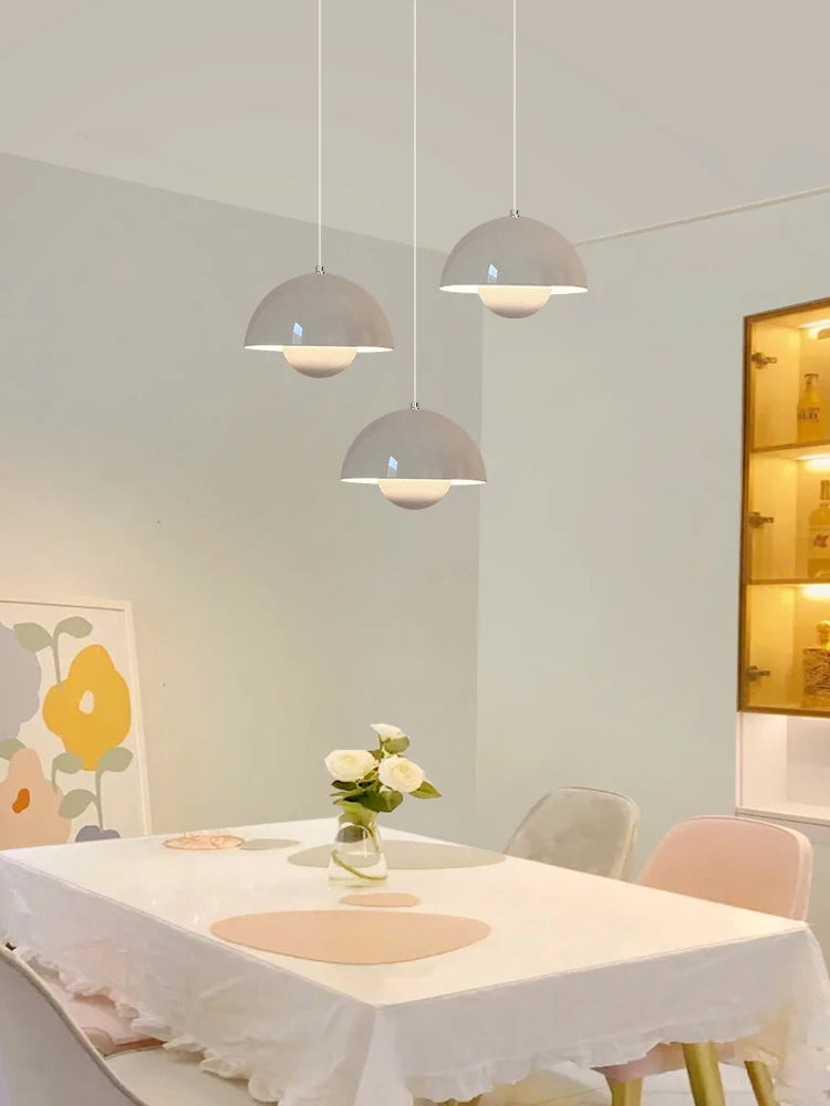 Nordic Café Resraurant Macarone Chandelier Lighting LED Dining Table Ceiling Pendant Lamps Kitchen Living Room Home Decorations