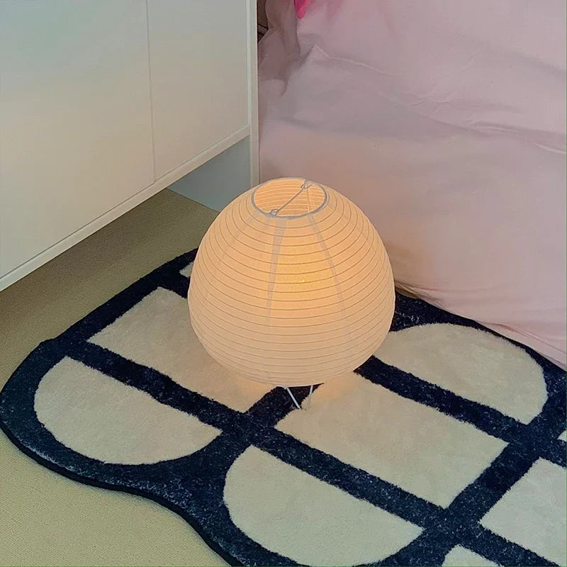 Japanese Rice Paper Lantern Led Table Lamp Living Room Bedroom Bedside Study Hotel Homestay Art Creative Decor Tripod Floor Lamp