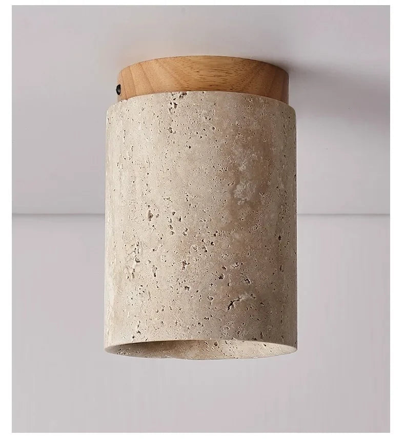 Nordic Modern Stone Ceiling Lamp Bedroom Corridor Flush Mounted Foyer Hallway Lights Fixture Staircase Indoor Lighting Decor Led