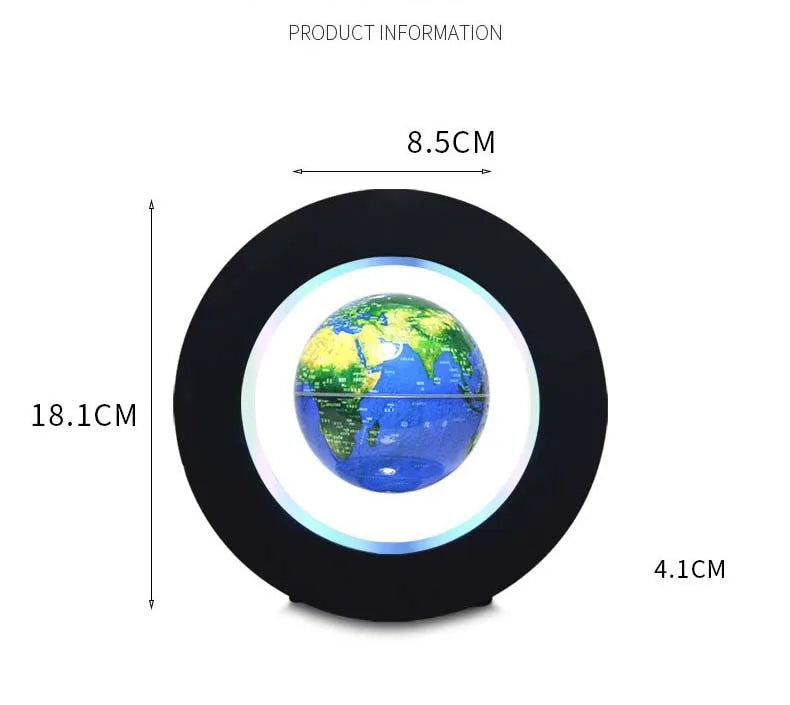Magnetic Levitation Globe for Home Decoration, Automatic Rotation, Ornaments, Practical Gifts, Living Room Decoration, 3 in
