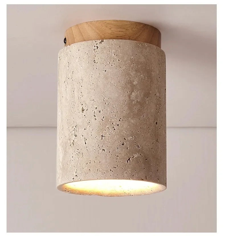 Nordic Modern Stone Ceiling Lamp Bedroom Corridor Flush Mounted Foyer Hallway Lights Fixture Staircase Indoor Lighting Decor Led